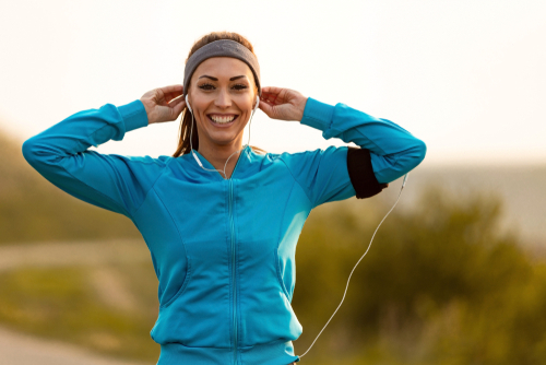 woman going out for a run 